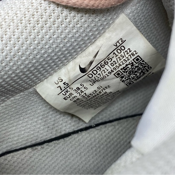 Nike Court Vision Leopard Swoosh Women's Size 7.5 Shoes White Leather DD9665-100 - Picture 10 of 11